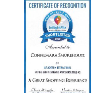 certificate of recognition connemara smokehouse